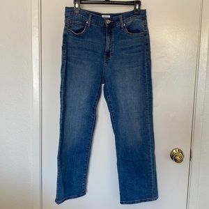 HUDSON Noa Mid Rise Straight Crop Jeans